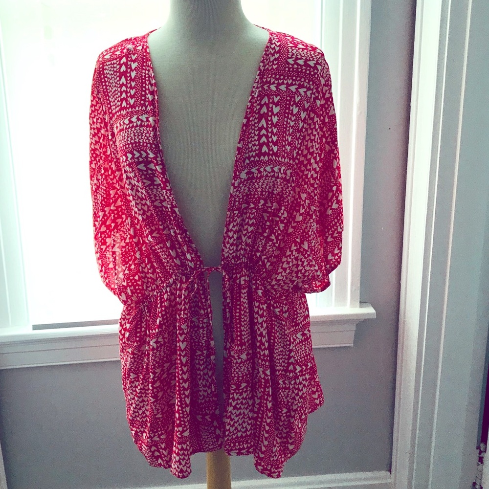 Victoria’s Secret Heart Red Kimono robe valentine